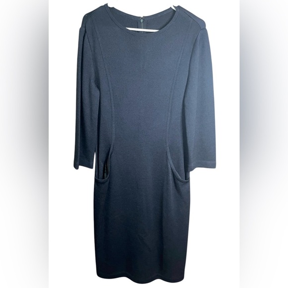 St John Collection Black Dress Size 10 - Picture 1 of 7